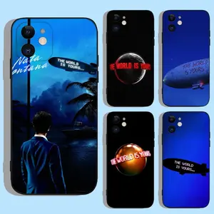 Scarfaces The World Is Yours  Phone Case For Apple iPhone 15,14,13,12,11,XS,XR,X,8,7,Pro,Max,Plus,mini Silicone Black Cover