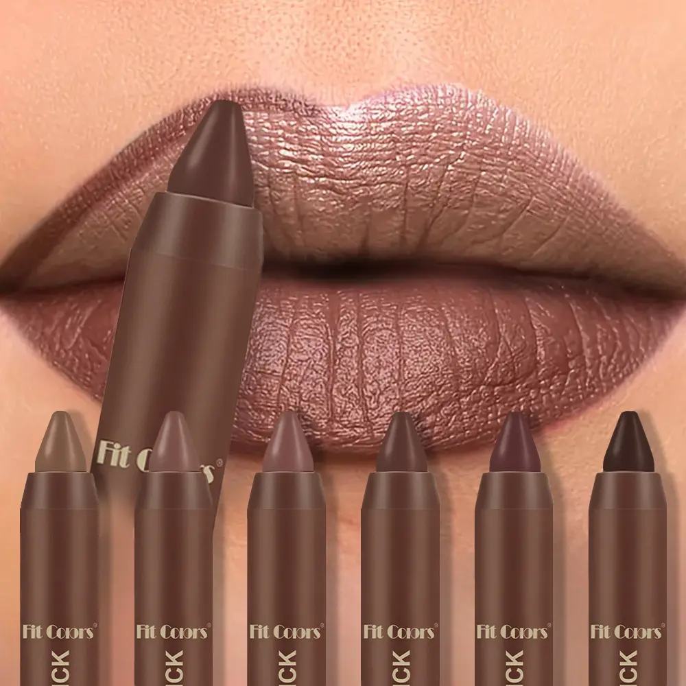 MAGIGIRL Matte Lipstick - Long-Lasting, Waterproof, Full Coverage Cosmetic, Chocolate Color, Perfect Gift for Women, Suitable for All Skin Types, Qi Rhythm Bloom
