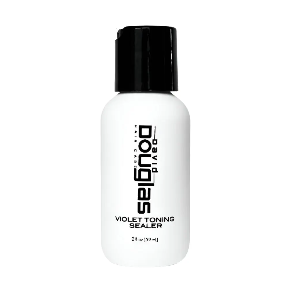 David Douglas Beauty Violet Toning Sealer - Color & Tone Enhancing Haircare for Blonde, Gray & Highlighted Hair - Neutralizes Yellows, pH-Balanced, 2oz (59ml), Gray Hair, Highlighted Tone Enhancement