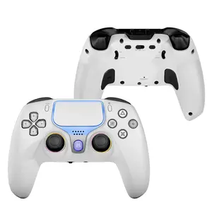 Wireless Game Controller for Ps5/PC/iOS/android, Bluetooth-compatible Connection, Dual Vibration, Gyroscope Function, RGB Lighting, Headset Support