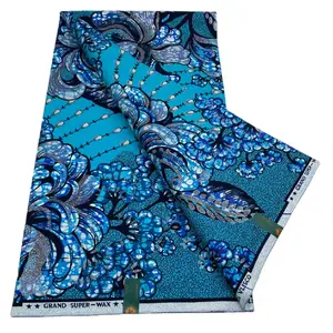 Authentic Grand Super wax 100%Cotton 6yards
