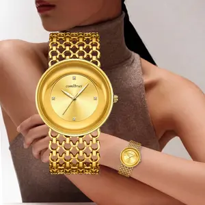 Stylish women’s quartz watch with a stainless steel strap, 30 m water resistance, includes a mesh strap, timeless classic design—an ideal gift for birthdays and Valentine’s Day.