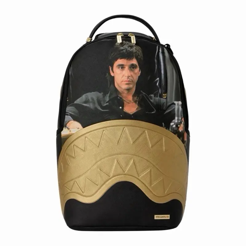 Sprayground Scarface Black Gold “My Place” Backpack Authentic book bag
