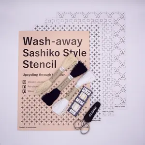 Washaway Sashiko Stencil Starter Kit - 3 pack