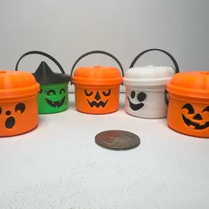 Mini McDonald's McBuckets - Halloween Themed Collectible Buckets with Pumpkin and Ghost Designs