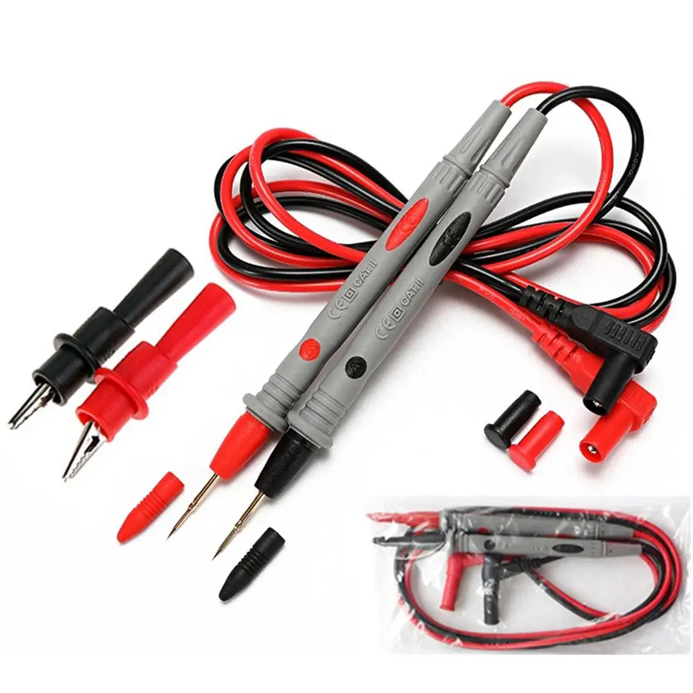 1000V 20A Universal Digital Thin Tip Needle Multimeter, High Precision Tester, Multimeter with All-inclusive Insulated Handle, Electrical Measuring Instrument, Voltage Tester, Voltage Current Tester