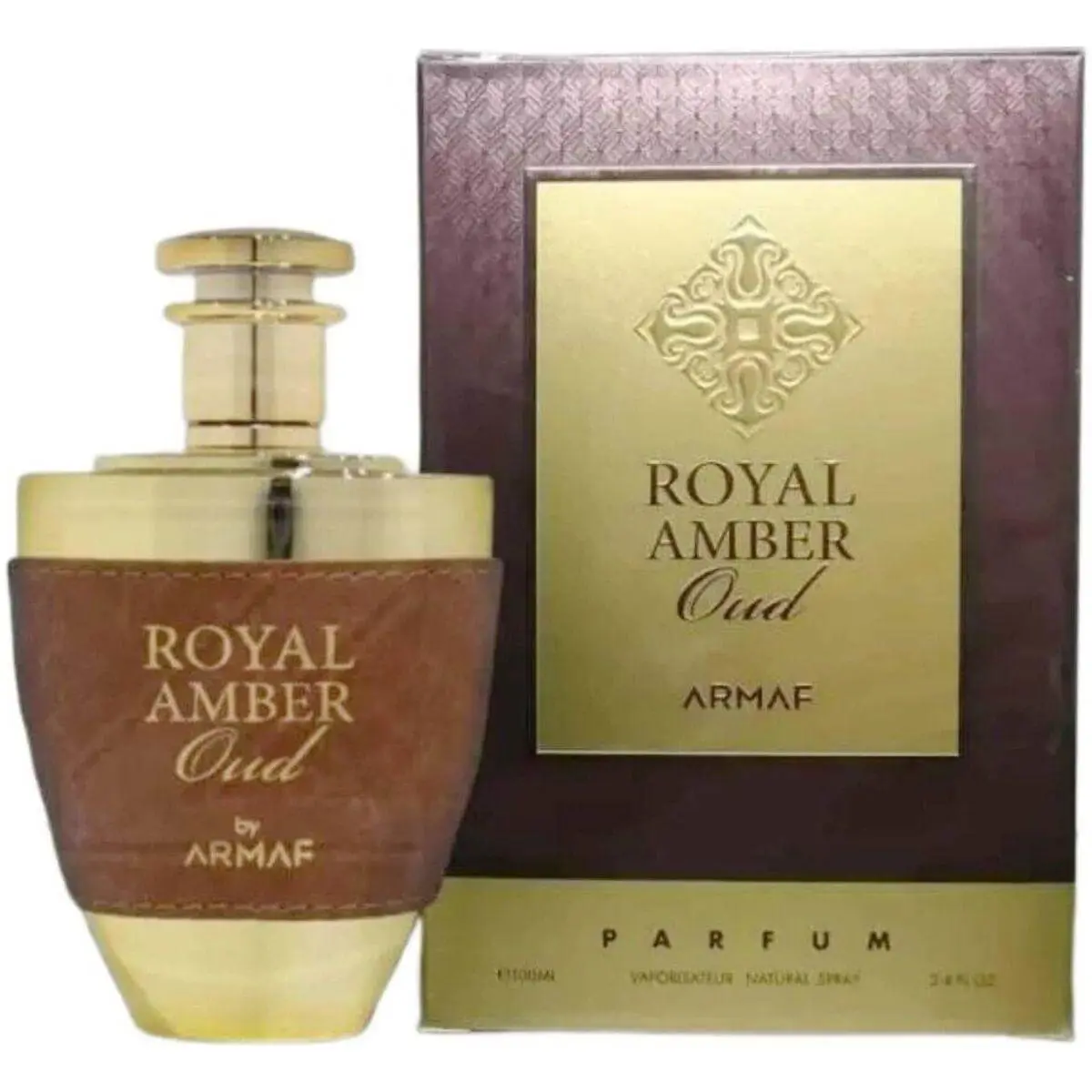 Armaf Royal Amber Oud Men's Oriental Eau de Parfum (EDP) - 3.3/3.4 fl oz Single Item, Agarwood Base, Vanilla, Jasmine, Rose, Honey, Citrus Scented, New in Box, Vanilla Scents, Musk, Signature Scent, Male Wear, Spicy, Single Bottle, Floral, Liquid