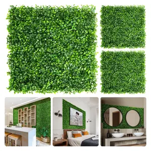 Artificial Grass Wall Backdrops, 1 Count UV Protection Fake Grass Panels, Decorative Fence Privacy Screen for Home Garden Decoration