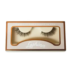 Espresso - 1 Pair Short Brown Lashes Reusable Up to 20 Times , Premium Quality False Eyelashes for Enhanced Look C-Curve Band 3D Technology Wispy Effect - Makeup