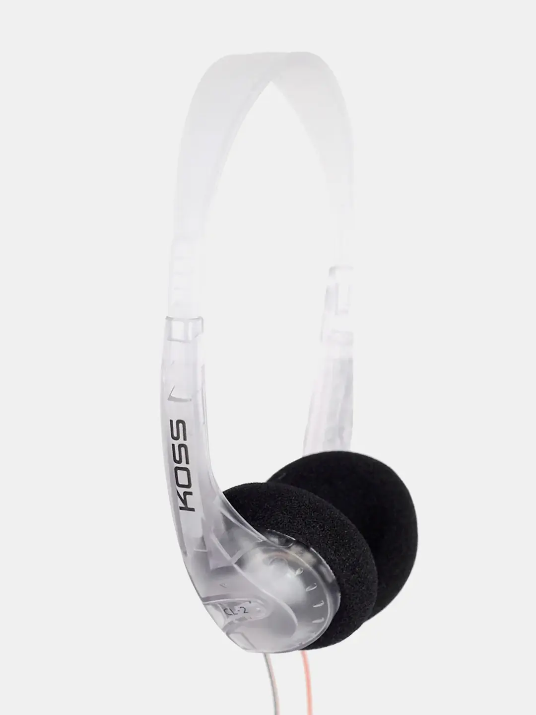 CL-2 Clear Transparent On-Ear Headphone, Retro, 90s Style