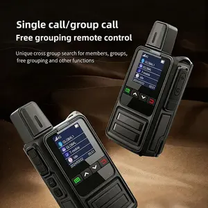 4pcs Global 4G POC Long Distance Walkie Talkie Rechargeable Handheld Two-Way Radio with 3000 Mile Ultra Long Coverage Integrated Free SIM Card Type-C Fast Charging Lightweight Intercom for Outdoor Camping Hiking Hunting Daily Working Communication digital