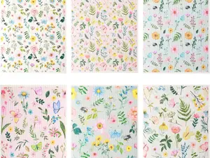 Swedish Dish Cloths for Kitchen, 6 Pack Reusable Dishcloths, Fresh Flowers Swedish Dish Towels, Ultra Absorbent/Quick Drying/Non-Scratch Cellulose Sponge Cloths for Dishes Counters