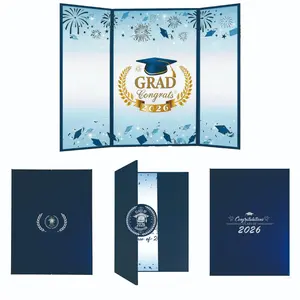 Blue Graduation Decorations 2026 Graduate Series, Graduation Theme, Creative Guest Book Alternative, Graduation Signature Book, Great Gift, Graduation Memory Book, Celebration, Graduation Scrapbook (43x29.5cm)
