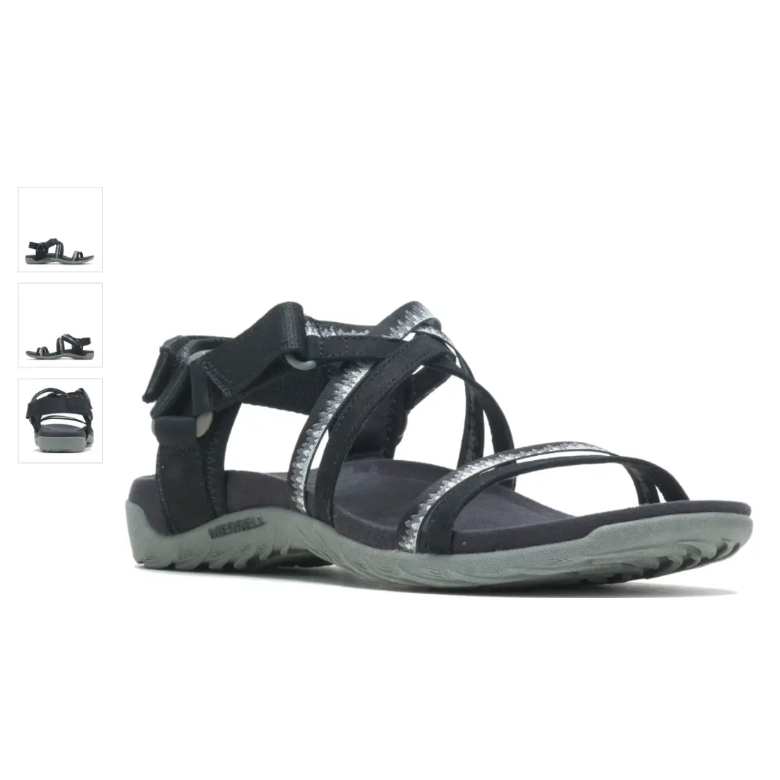 Merrell Terran 3 Cush Lattice Black Strappy Sandal Women's sizes 5-12-NEW