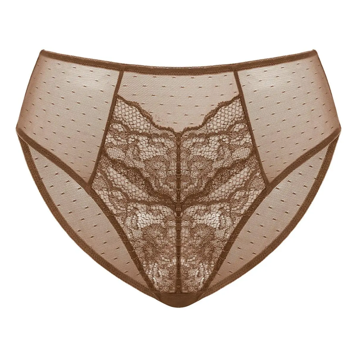 HSIA Enchante Floral Lace Sheer Mesh Back Bikini Underwear Brief Matching Panty