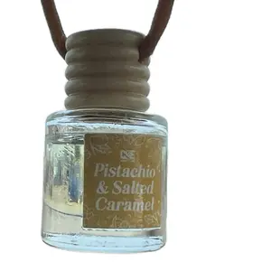 Pistachio & Salted Caramel Car Freshener Sleek Stylish Design Long Lasting Freshness Adjustable Strength Pre Filled Ready to Use 10mL Diffuser