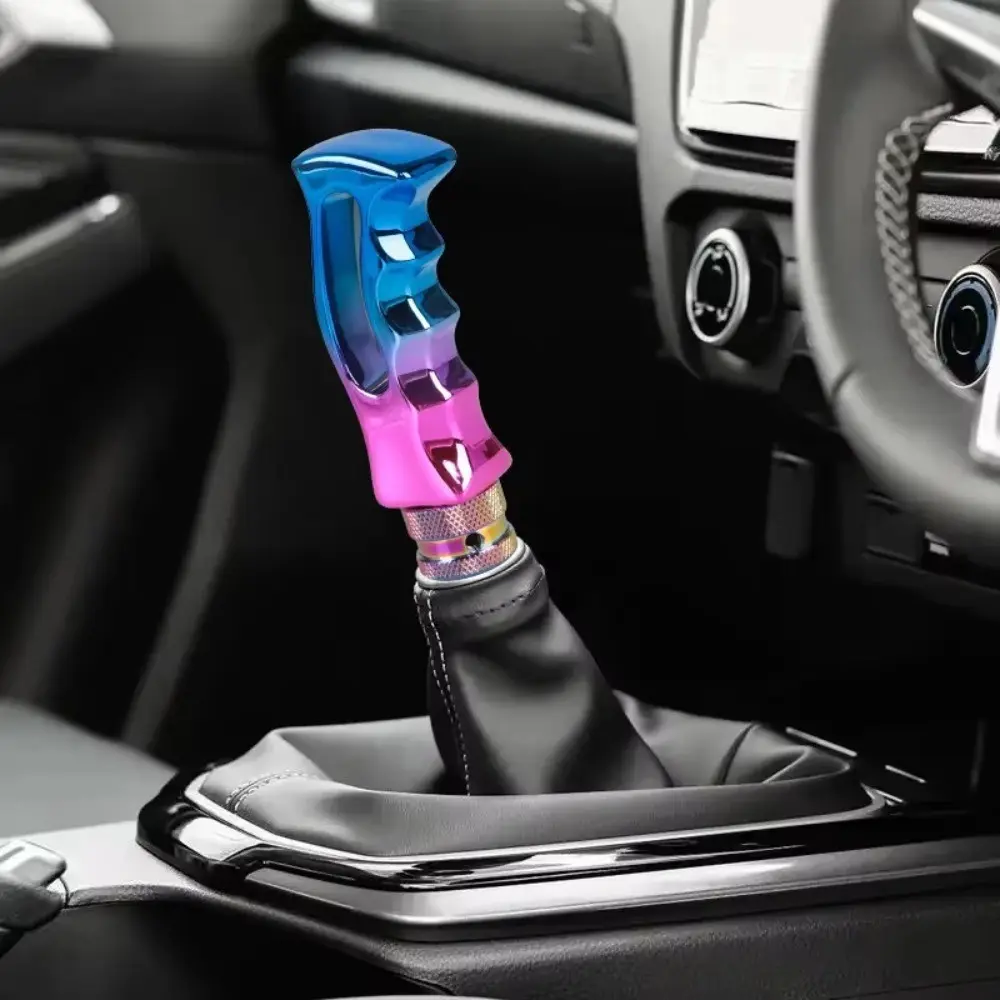 Manual Gear Shift Lever Handle, Colorful Automatic Gear Knob, Shifter Knobs, Gearshifter, Comfortable Grip, Easy Installation, Perfect for Automotive Car Accessories