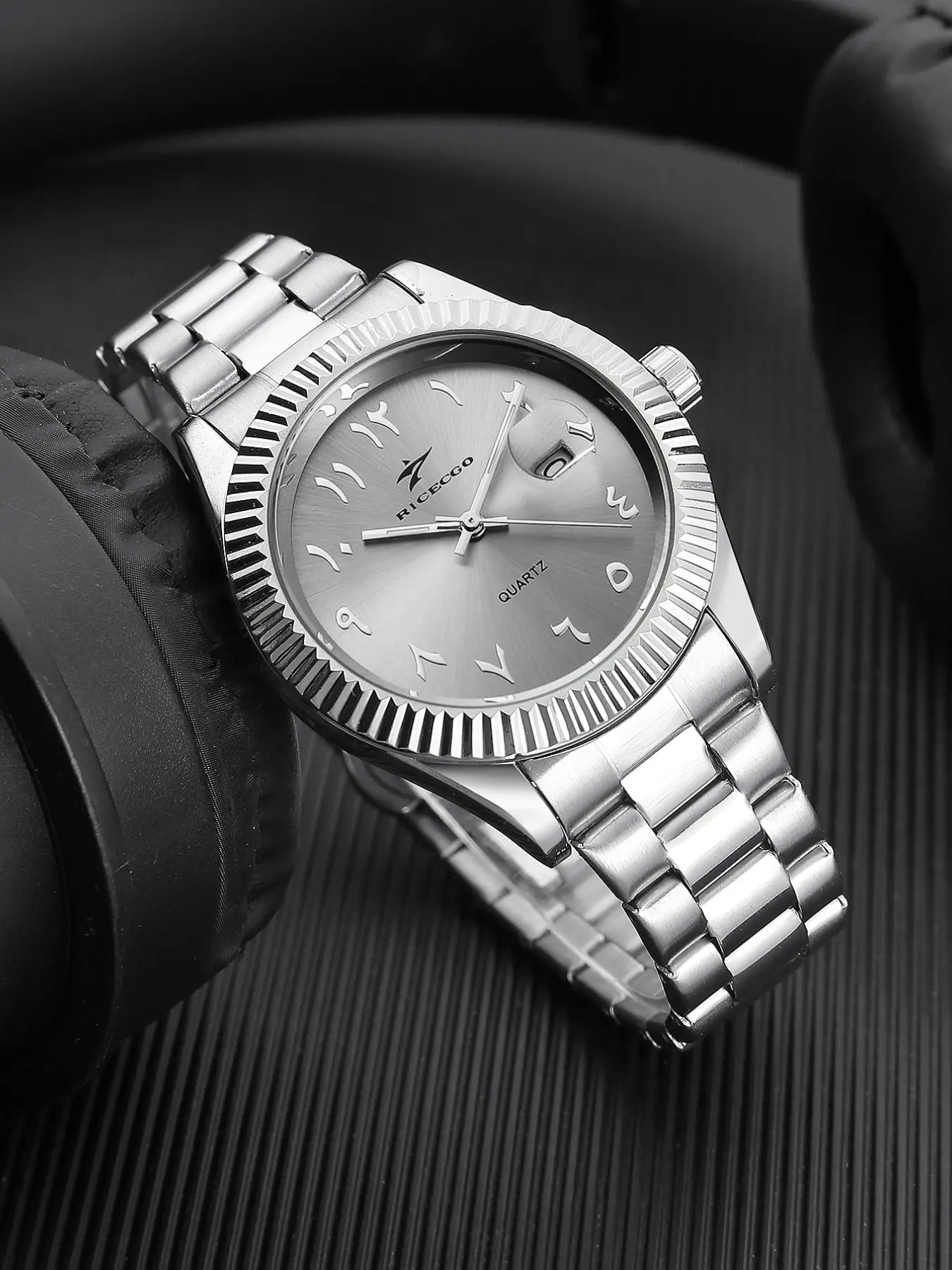 Men's Arabic numeral watch with calendar and luminescent design, suitable for daily use and as a gift choice, Business Quartz Watch, Analog Quartz Watches, Analog Watch