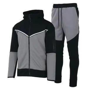 Men's Two-Tone UltraTech Fleece Athletic Tracksuit - Hoodie and Joggers