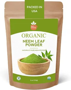 Neem Powder – 8 oz. - Certified USDA Organic -Non-GMO - Fresh Dried Neem Leaves Powder for Healthy Hair and Skin - Azadirachta Indica Ayurvedic Herb for Overall Wellbeing Supplement
