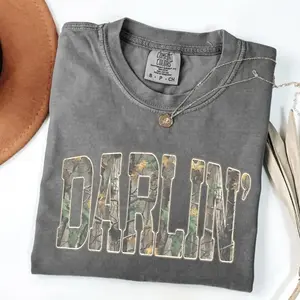 Comfort Colors Retro Camo Western T-Shirt, Distressed Cowboy Tee, Country Concert Shirt, Southern Graphic Gift - CY