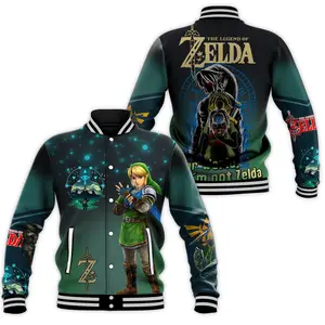 Zelda Baseball Jacket, Zelda Jacket, Tears Of The Kingdom Jackets, Unisex Varsity Baseball Jacket, Classic Sport Street Style Jacket