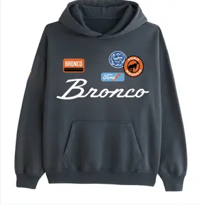 Ford Bronco Logo Hoodie, Bronco Hoodie, Car Lover Tshirt, Daily Outfit, Graphic Tee, Full Size, Full Color