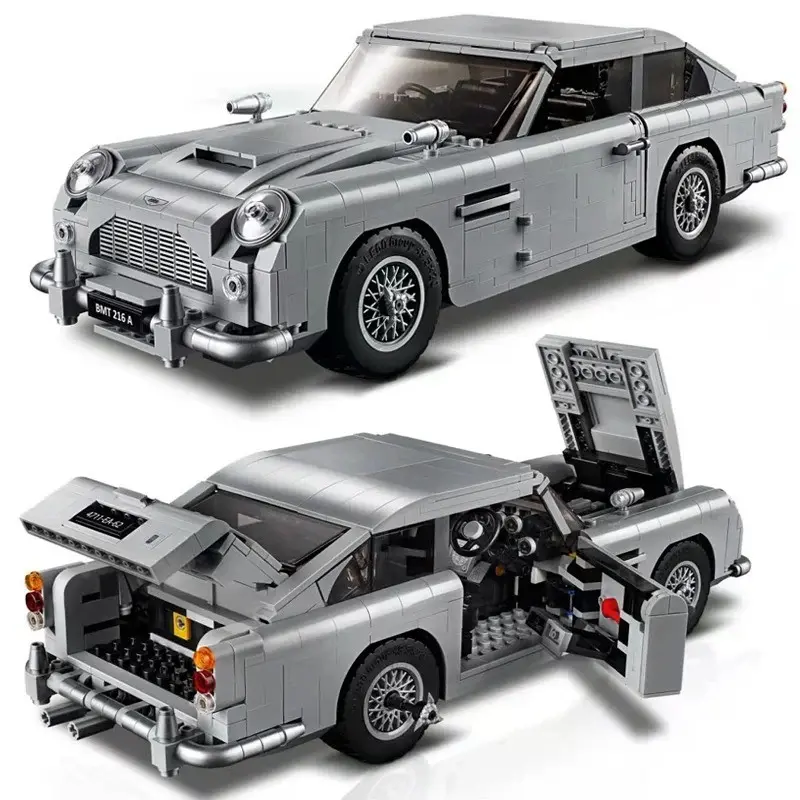 New 1290 Piece Aston Car Building Blocks Model Kit, Diy Building Model, Adult and Kids Gift, Race Car Toy for Boys and Girls, Assembled Puzzle Set, Building Block Sets, Bricks, Buildable Blocks Kit