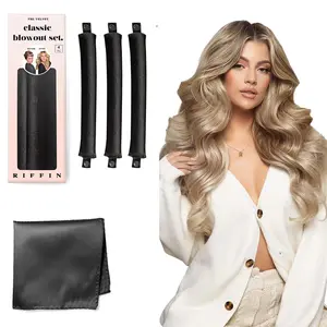 Heatless Hair Curler-3 Counts/set, Hair Styling Tool for Women & Girls, Sleeping Hair Curler, Hair Styling Accessories, Curly Wavy Hair Product, Non-slip material Rods, Hair Styling Tools, Heatless Curling Set, Heatless Curls, Hair Tools