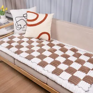 Dog Couch Cover Protector, Couch Cover for Dogs Washable Pet Bed Couch Cover, Pet Friendly Sofa Cover for Large Dogs (Dark Coffee, 27 * 59 inch)