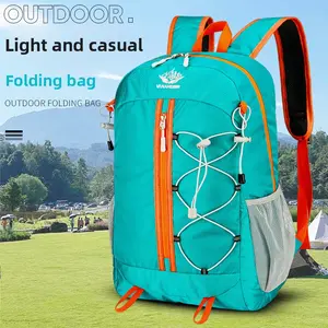 Large Capacity Foldable Oxford Cloth Lightweight External Frame Backpack, Backpack for Travel, Ideal for Outdoor Hiking