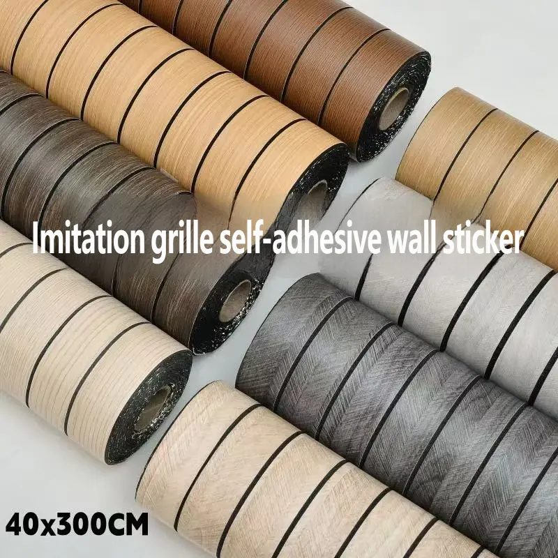 Extra Thick 3D Vintage Wood Grain Peel-and-Stick Vinyl Wallpaper - Removable, Washable, Waterproof Contact Paper 3D Wall Panels (40x300cm) for Aesthetic Home Decor, Living Room Decorations, Unique Room Decor, Apartment Accessories, Home
