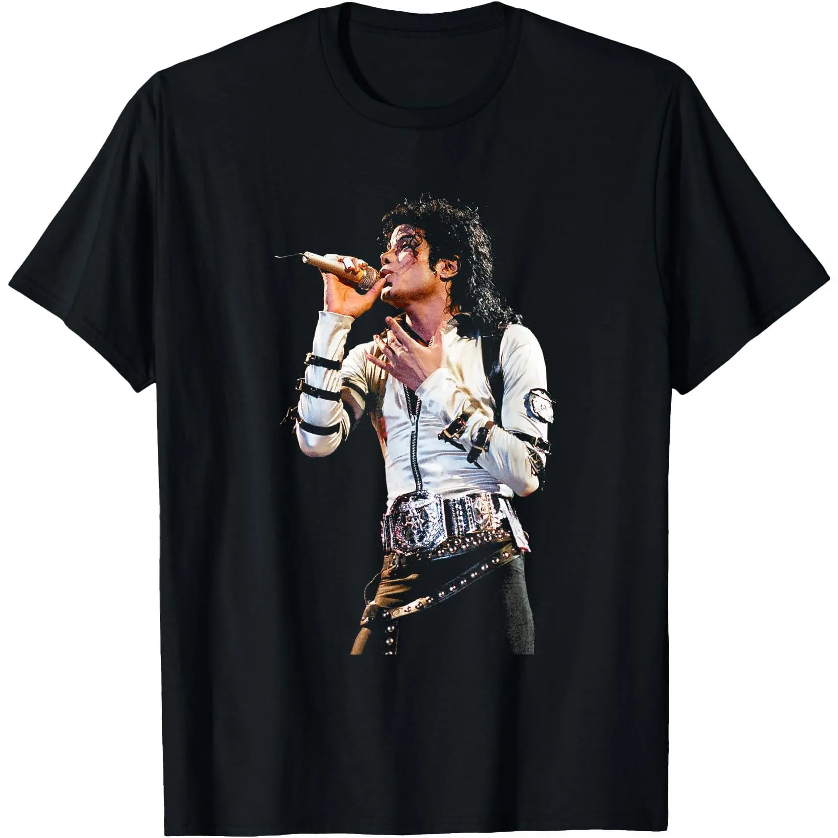 Unisex Casual Cotton Sports Graphic Tee - 1988 World Tour Print, Crew Neck, Short-Sleeve, Relaxed Loose-Fitting, True Size, Breathable, Everyday Wear, Machine Washable, Streetwear Sporty Chic, 2XL