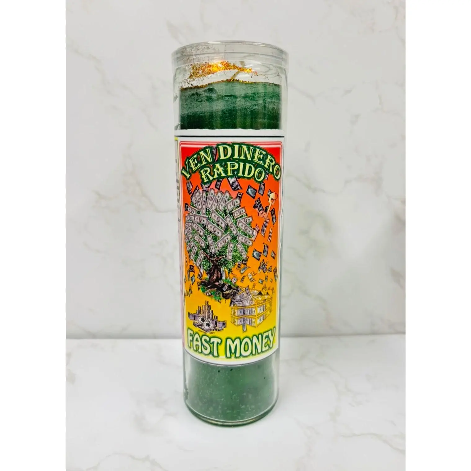 Ven Dinero Rapido Vela Preparada-Fast money prepared Candle