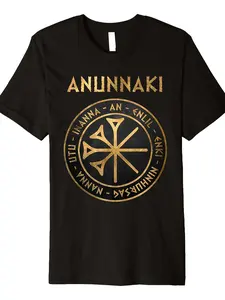 Premium T-Shirt Featuring The Anunnaki, Ancient Deities of Mesopotamia