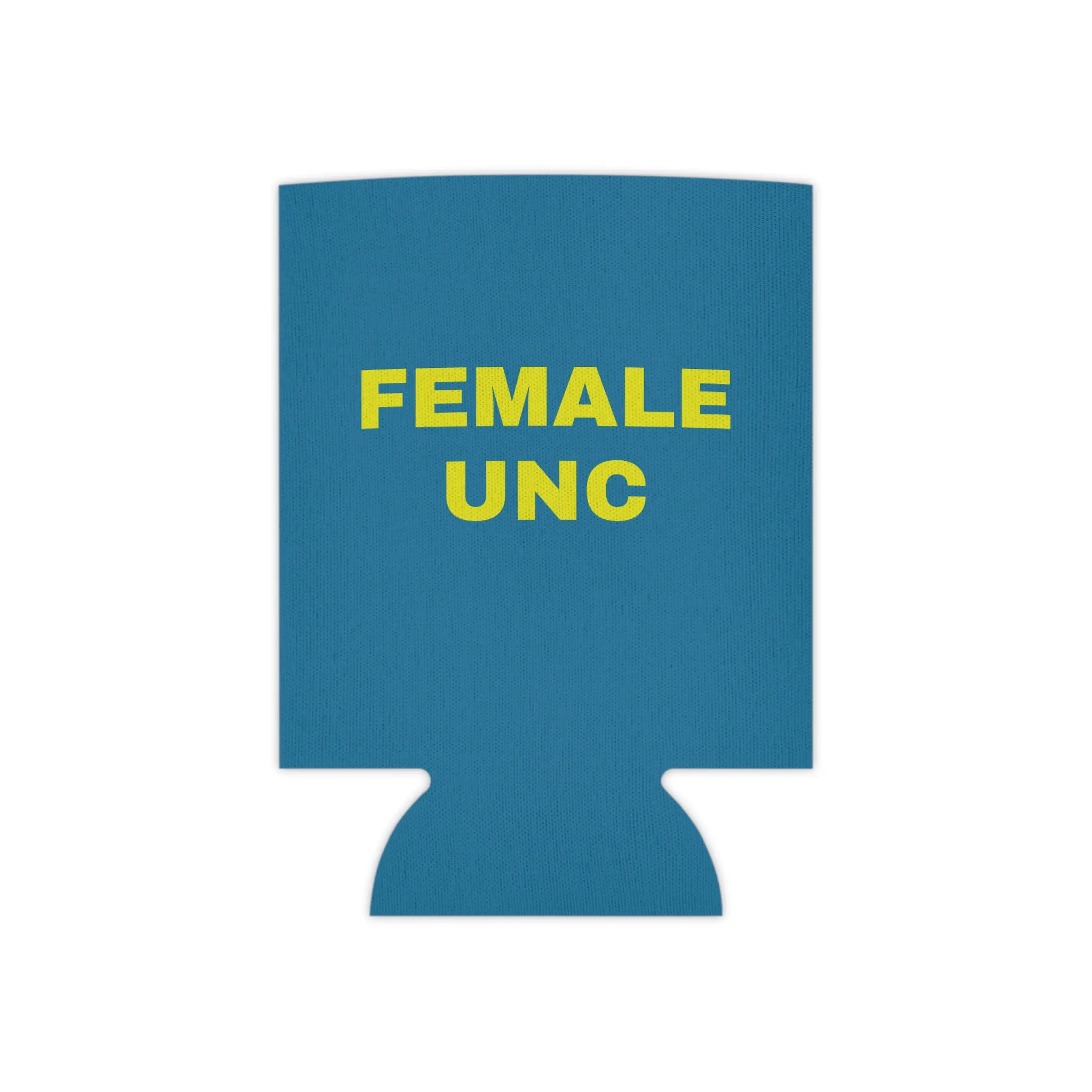 FEMALE UNC Can Cooler | Blue Neoprene Beverage Koozie