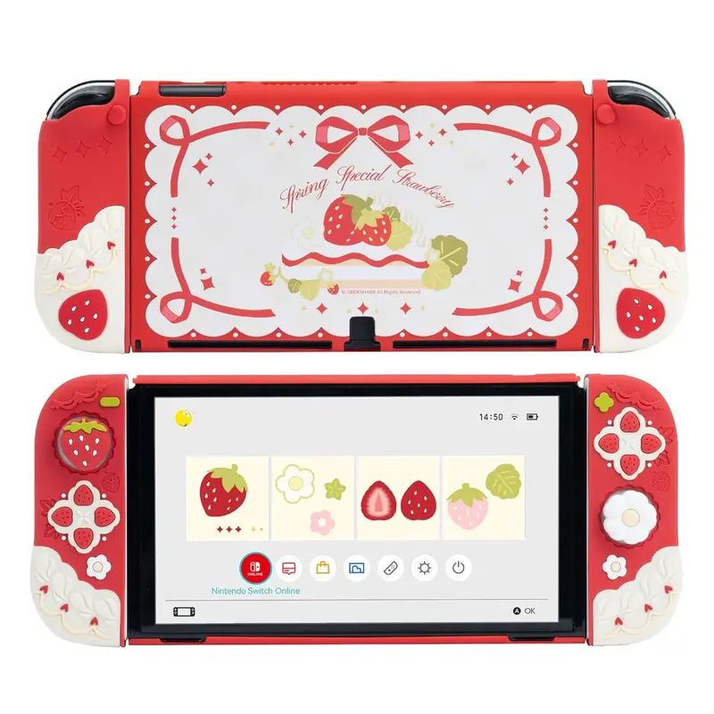 Geekshare Mikko Plush Case for Nintendo Switch OLED Console - Soft
