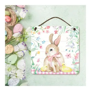 Courtside Market Easter Bunny Pink & Green 15x15 Artboard with