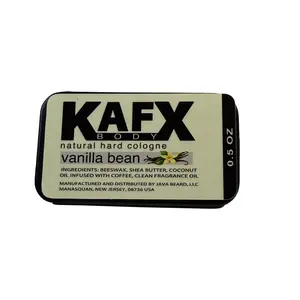 KAFX Body Natural Hard Cologne Vanilla Bean  - Unisex Perfume Cologne with Natural Ingredients