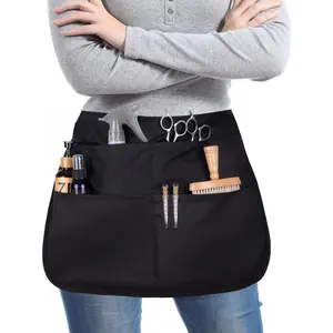 Professional Barber Apron Half Waist Polyester Tool Bag, Tool Bag Organizer Ideal Choice for Hairdressers and Makeup Artists, Essential Beauty Accessories, Tool Storage Bag