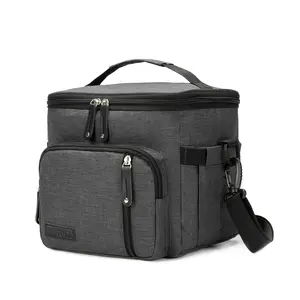 Large Lunch Bag Insulated Lunch Box Soft Cooler Cooling Tote for Adult Men Women  12-Can (8.5L)