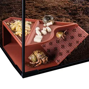 Hermit Crab Cave Habitat with Climbing Tunnel, Hermit Crab Tank Accessories & Climbing Toys, Habitat Decor for Pet Crab (for Crabs up to 2.4in Tall)