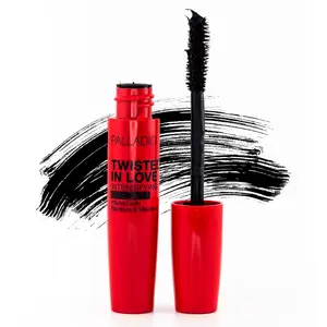 Palladio Twisted In Love Intensifying Mascara, Twisted Barrel Applicator Wand, Twisted Curling Mascara, Infused with Bamboo and Vitamin E