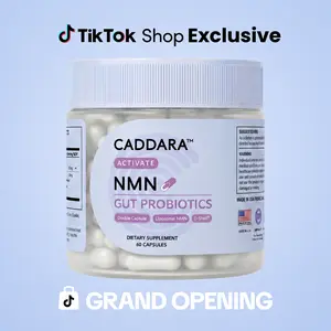 Caddara Activate Liposomal NMN 300mg & Gut Probiotics Capsules, Double Capsule,  Cellular Renewal Support, NAD+ Alternative, 60 Capsules, 30 Servings