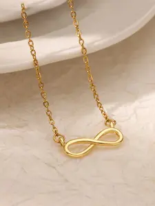 Women's Stainless Steel Infinity Symbol Necklace, Simple Love Design, Clavicle Chain, Perfect Gift for Yourself or Best Friend