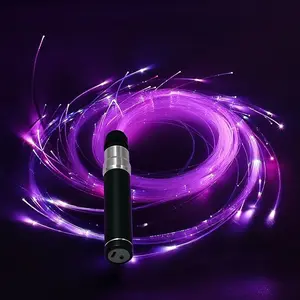 Mother's Day Gift 6ft LED Fiber Optic Dance Whip - Rechargeable Pixel Whip with 7 Shades & 4 Modes