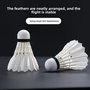 Good quality badminton 3-6 pcs, high elastic and durable, indoor and outdoor training, competition practice badminton