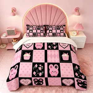 2/3Pcs Star Print Bedding Set (1 Duvet Cover + 1/2 Pillowcases, No Comforter & Pillow Core Included), Minimalist Geometric Style Bed Linen, Single-Sided Print Soft Decorative Bedding, Ideal Gift for Star Lovers, Suitable for Bedroom Guest Room