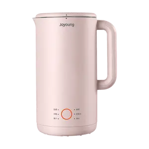 JOYOUNG 0.6L Mini Soy Milk Maker - No Filter, Multi-Function, Easy Clean, Rose Pink - DJ06M-D53