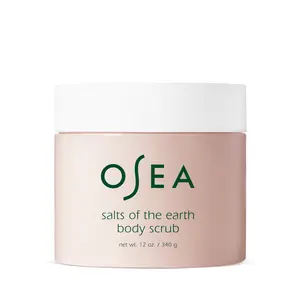 OSEA Salts of the Earth Body Scrub - Gentle Exfoliator for Silky Skin  with Lavender Scent & Mineral-Rich Salts - All Skin Types